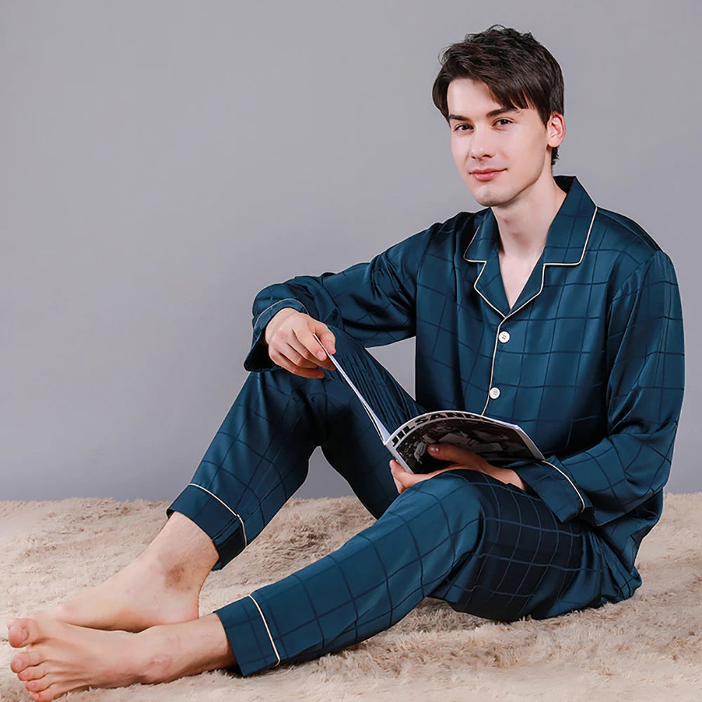 Ensemble Pyjama Satin Homme