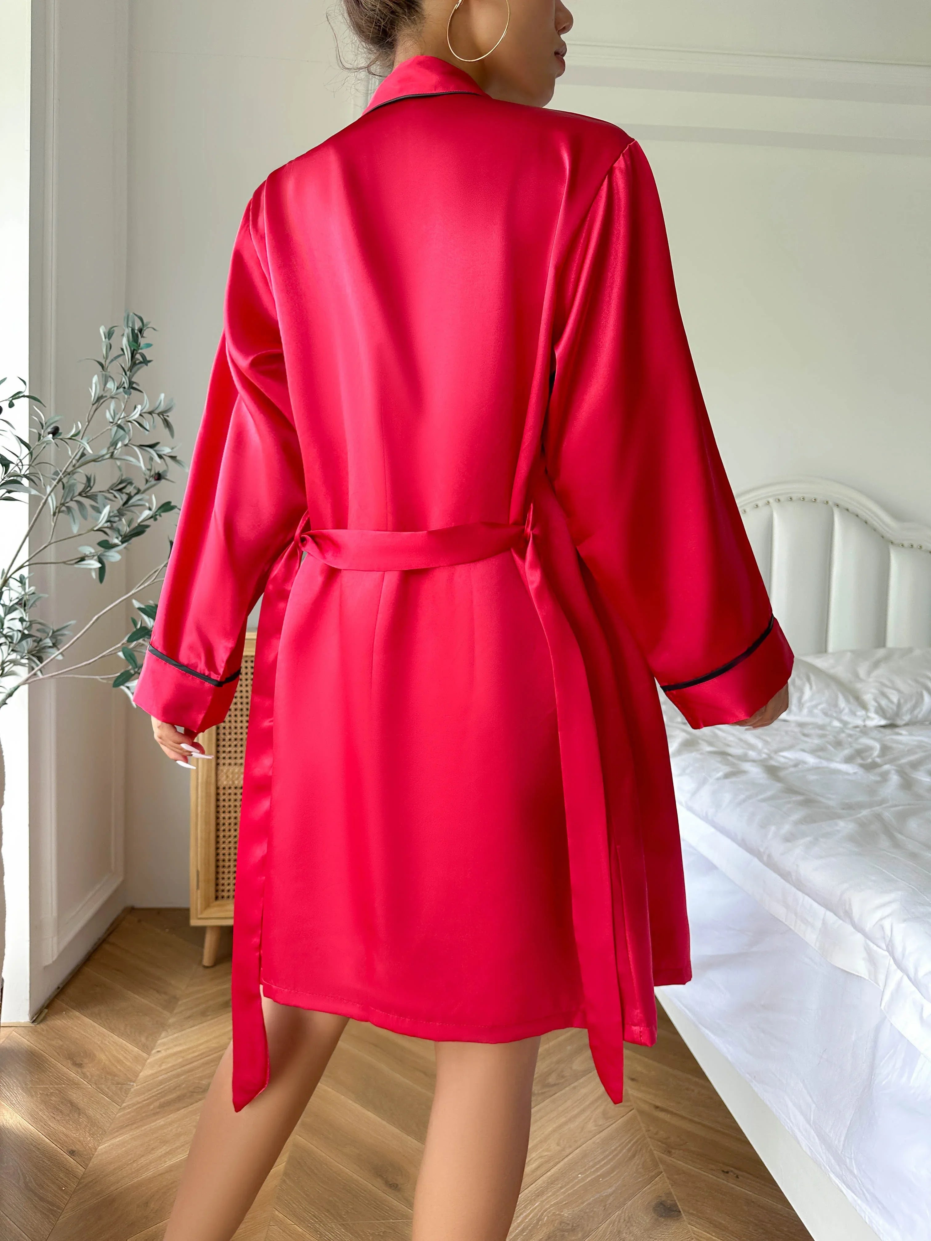 Pyjama Satin 3 Pieces — vue 6