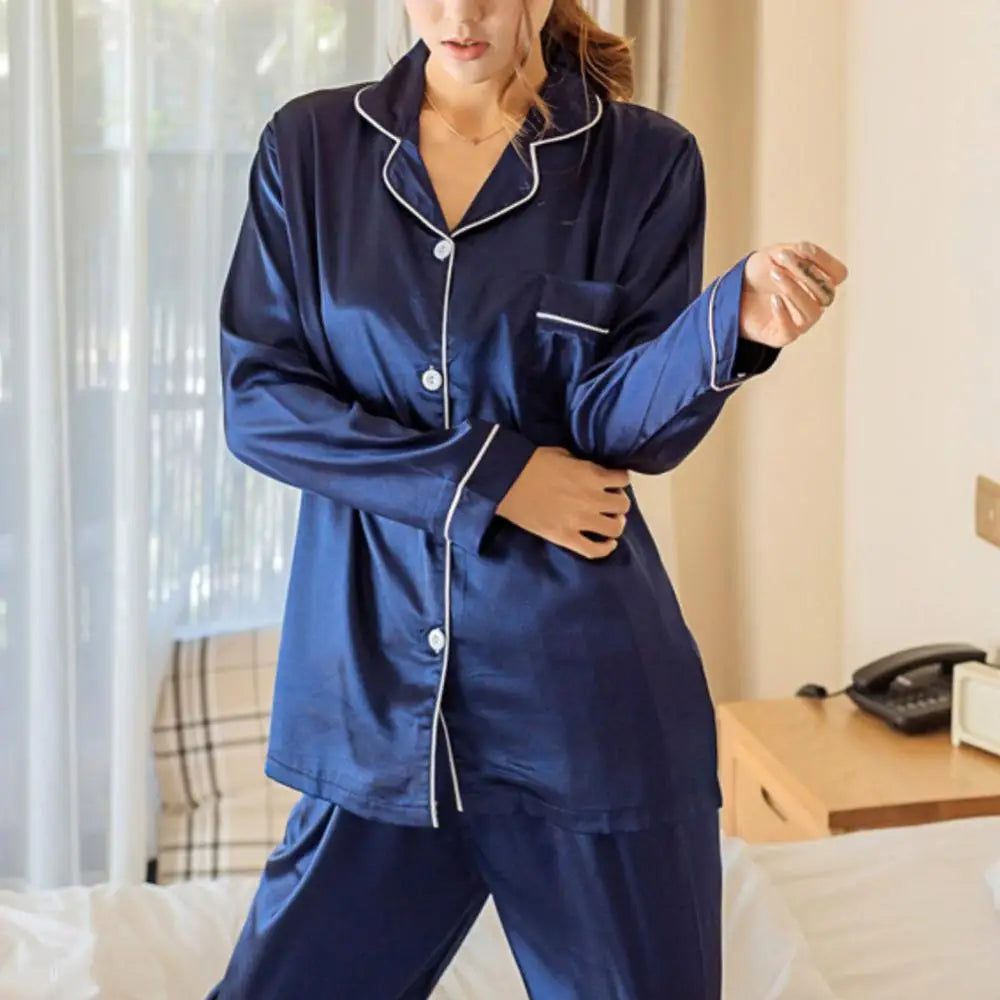 Pyjama Satin De Coton Femme