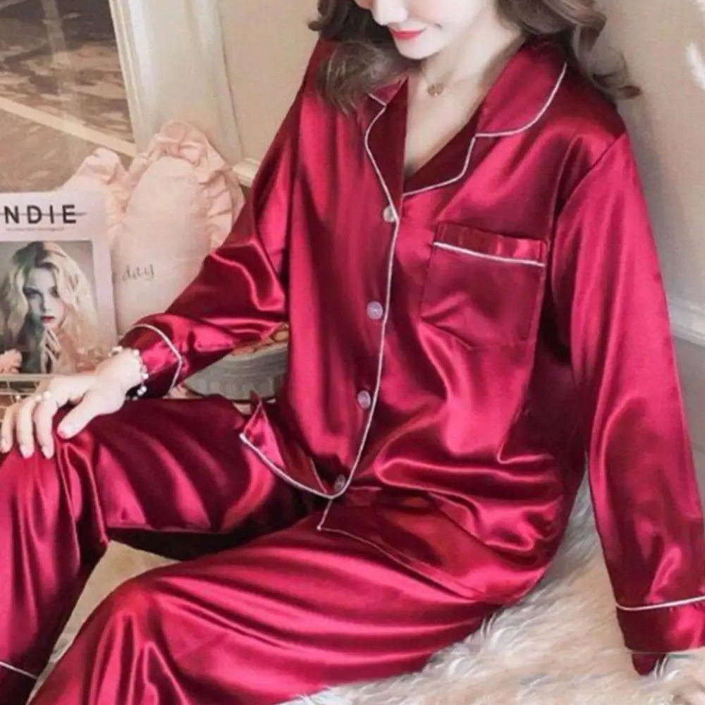 Pyjama Satin De Coton Femme — vue 10