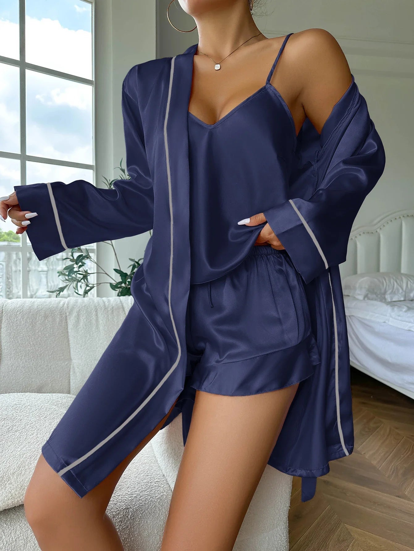 Pyjama Satin 3 Pieces — vue 21