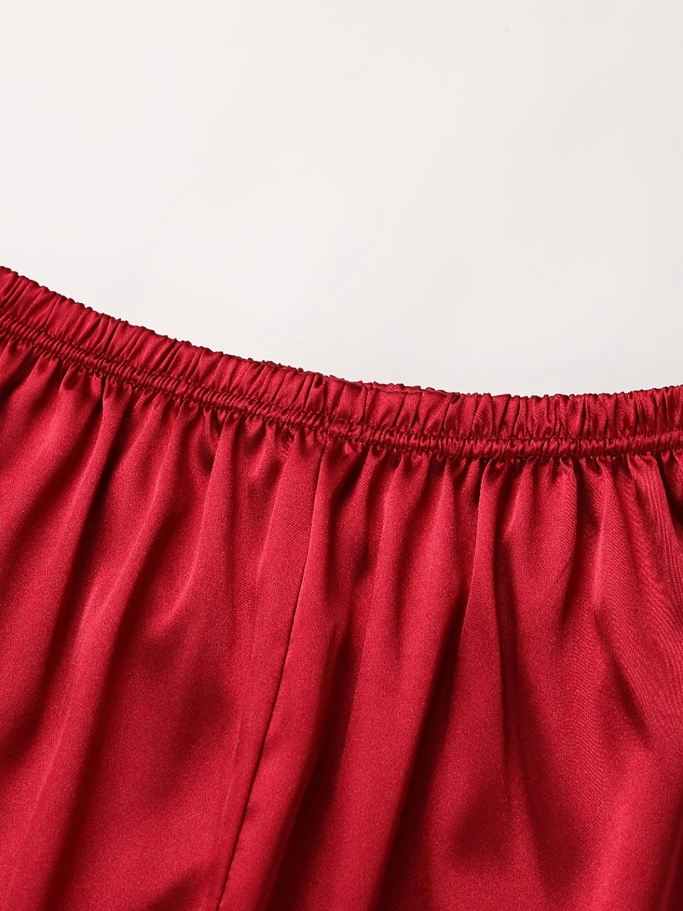 Pyjama Satin Rouge — vue 5
