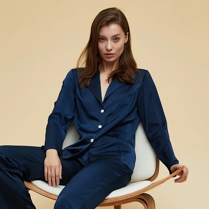 Ensemble Pyjama Long En Satin — vue 4