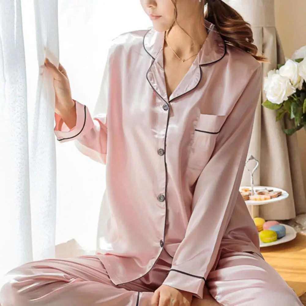 Pyjama Satin De Coton Femme — vue 13