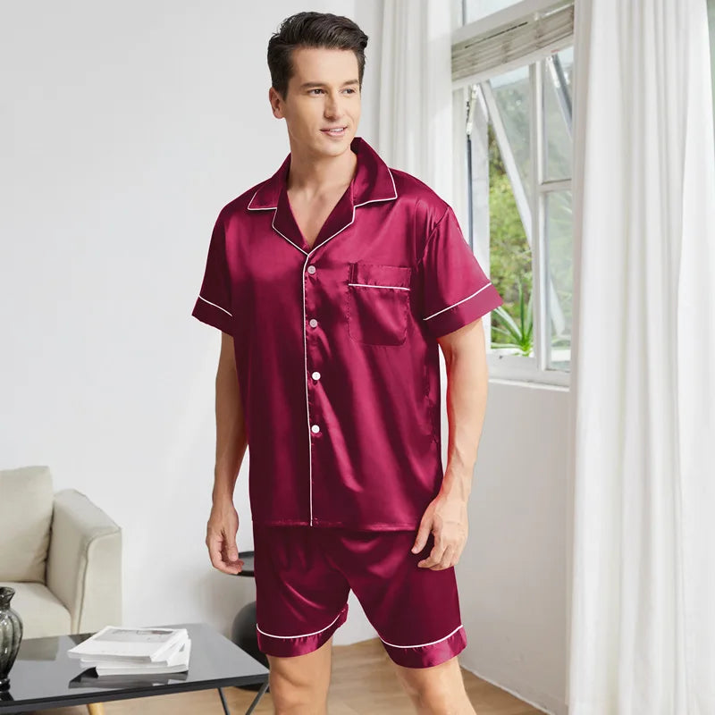 Pyjama Homme En Satin — vue 8