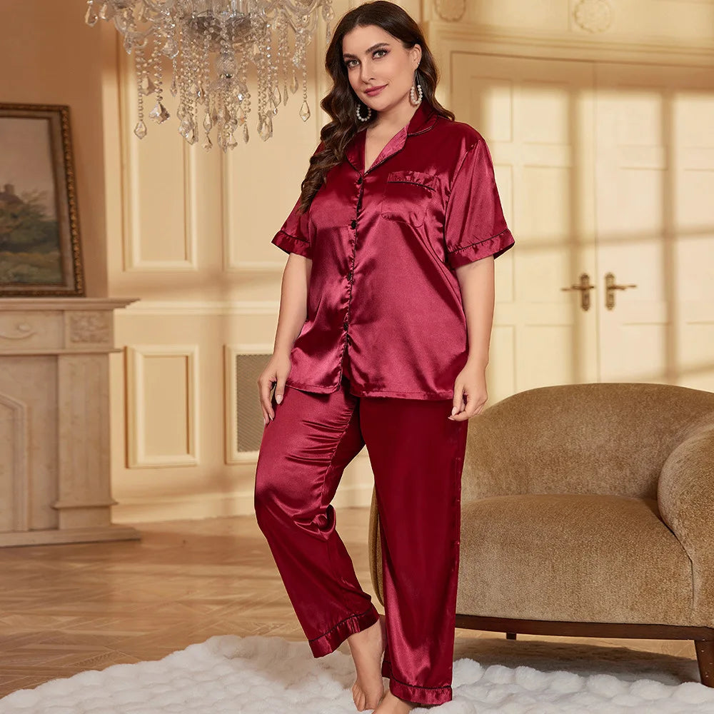 Pyjama Satin Grande Taille — vue 16
