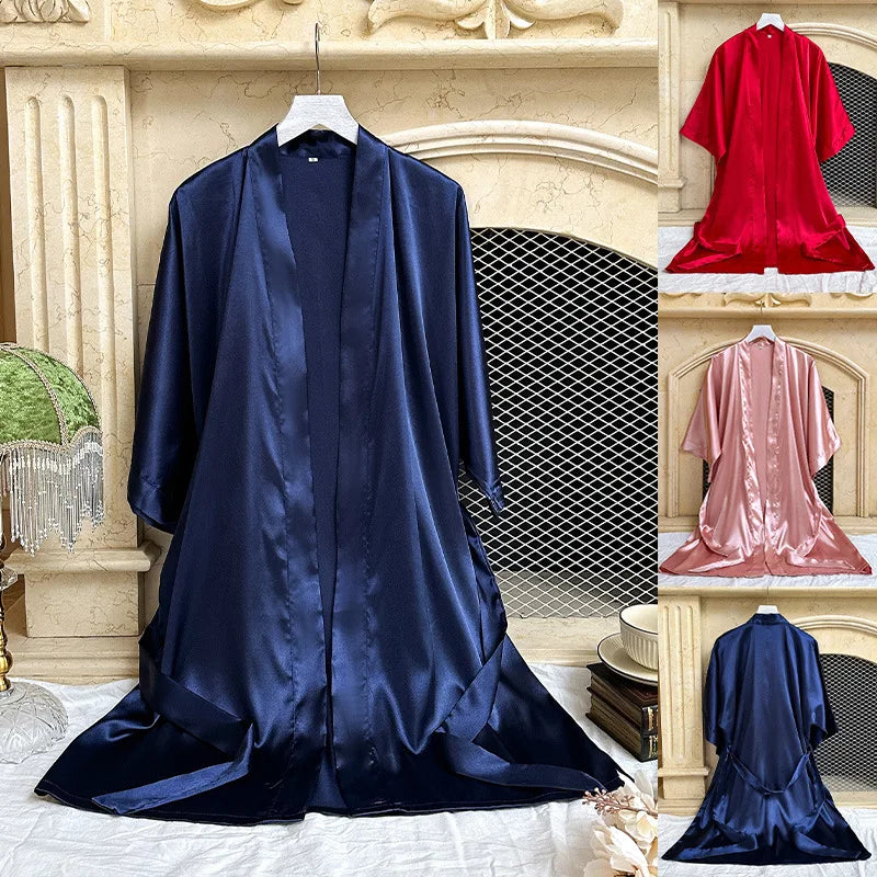 Ensemble Pyjama Satin 3 Pieces — vue 3