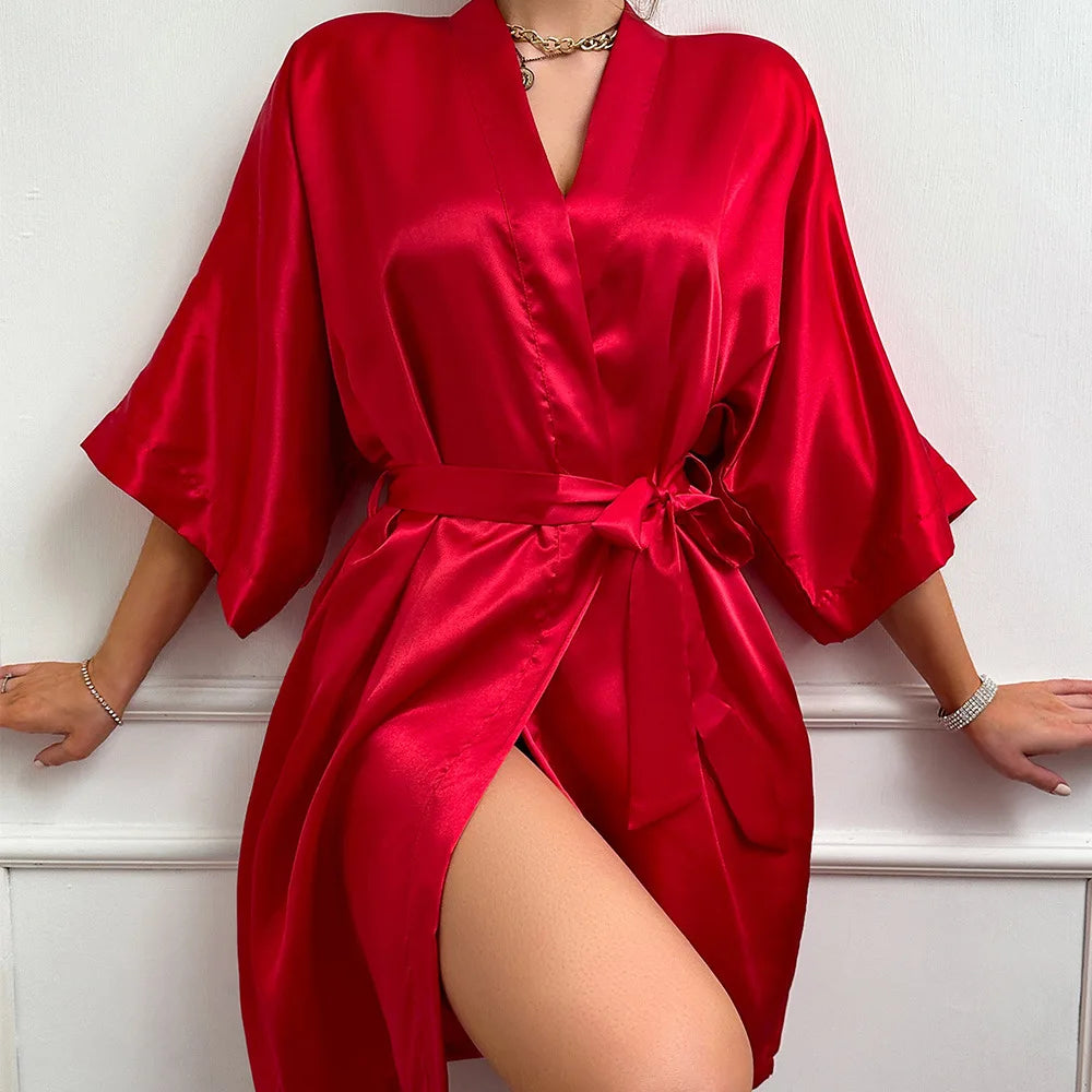 Ensemble Pyjama Satin 3 Pieces — vue 4