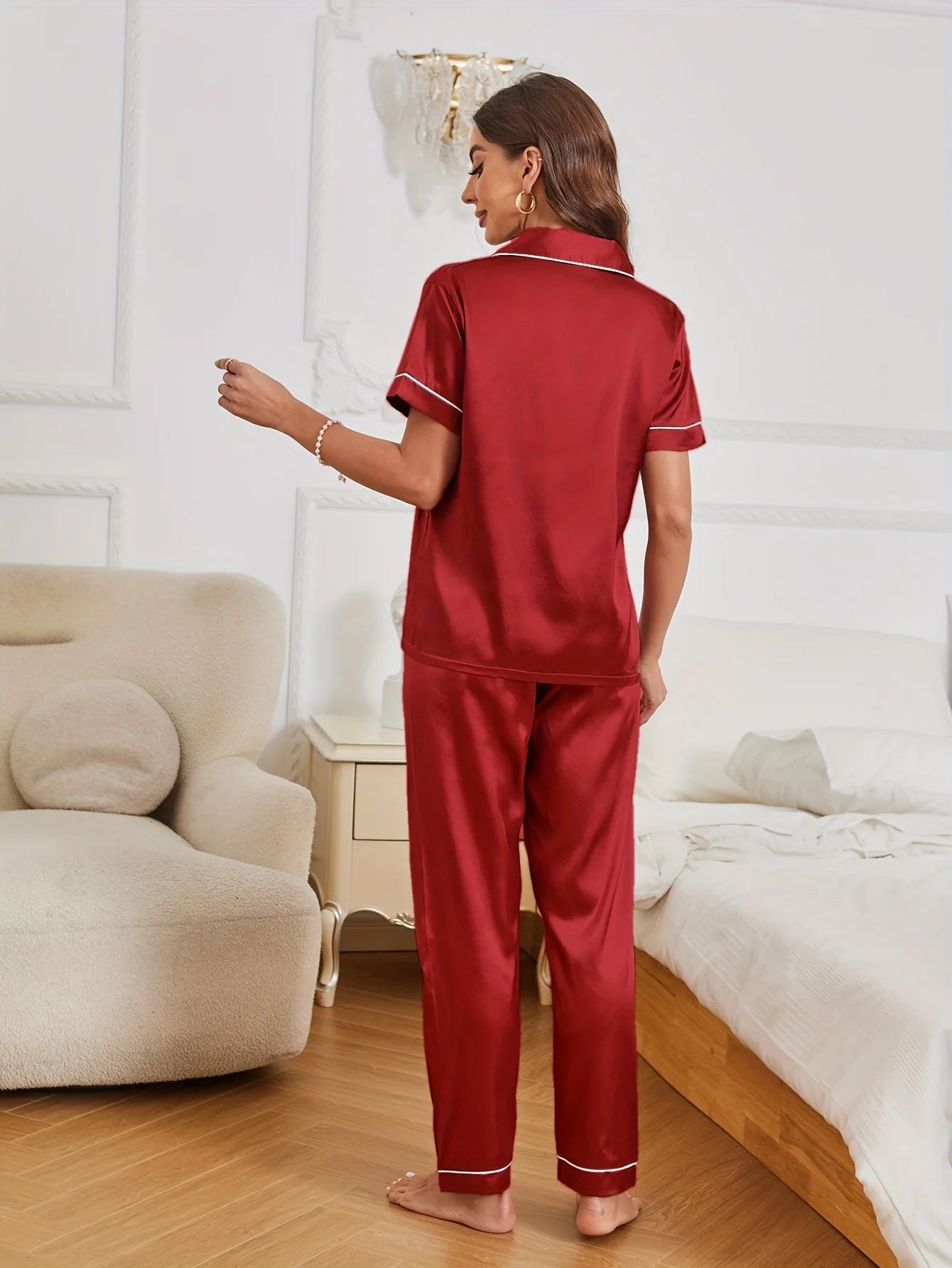 Ensemble Pyjama Satin — vue 9