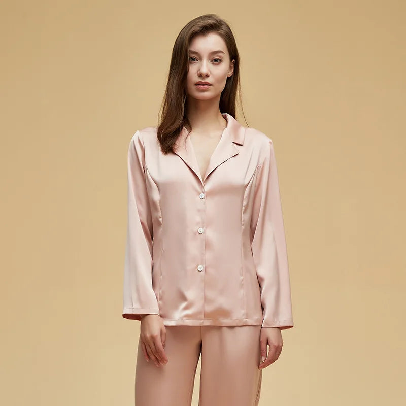 Ensemble Pyjama Long En Satin — vue 6