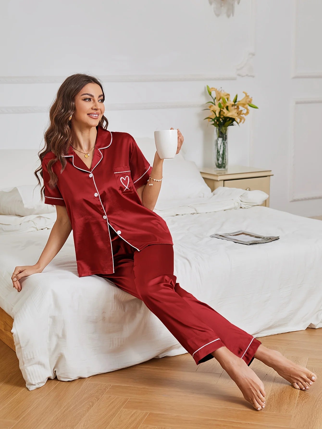 Ensemble Pyjama Satin — vue 12